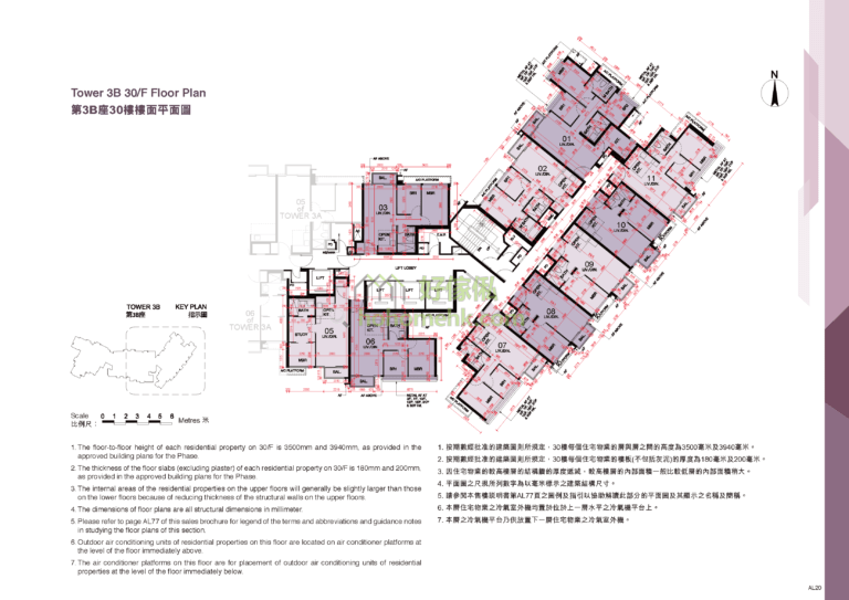 東環發展項目 CENTURY LINK DEVELOPMENT 第一期 第3B座 平面圖