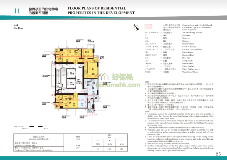 半山捌號 CENTRAL 8 平面圖