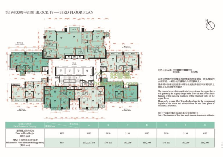 迎海 DOUBLE COVE 迎海．星灣(第二期 PHASE 2) DOUBLE COVE STARVIEW 第19座 平面圖