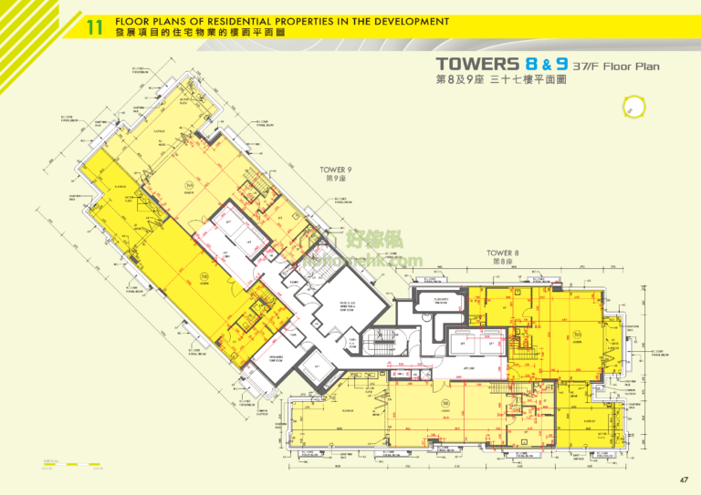 嘉匯 K. CITY 8座 平面圖