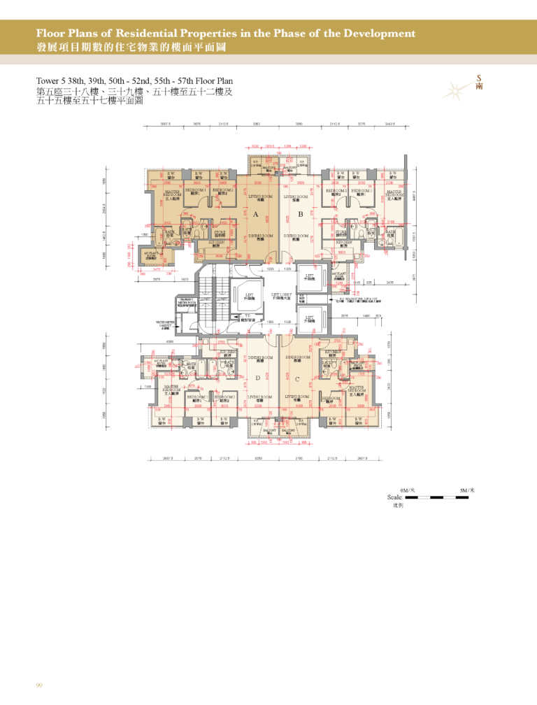 御龍山 THE PALAZZO 第二期 第5座 平面圖