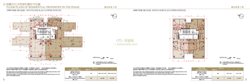 迎海 DOUBLE COVE 1座 平面圖
