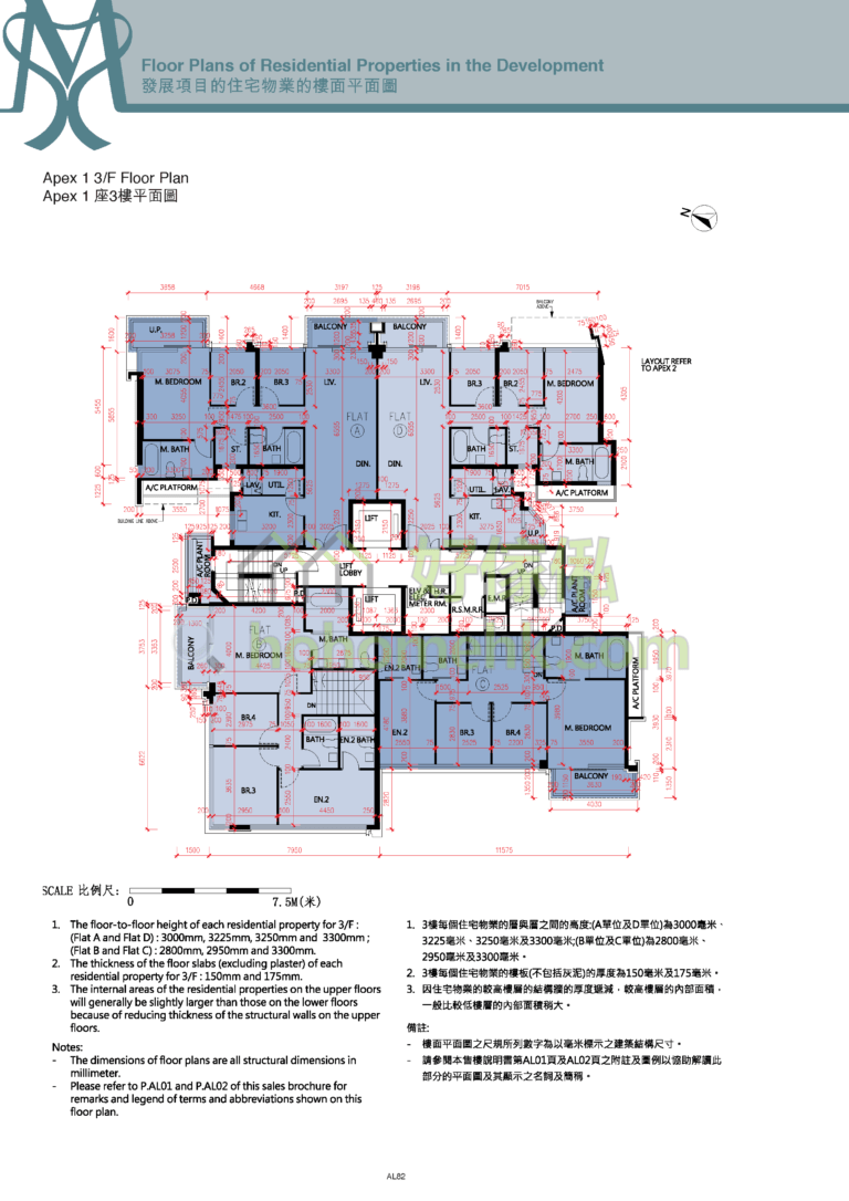 雲端 ST MORITZ APEX 1座 平面圖