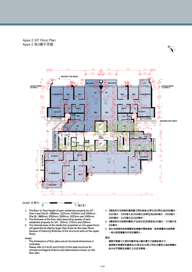 雲端 ST MORITZ APEX 2座 平面圖