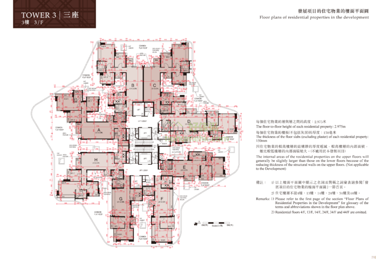 峻瀅II THE BEAUMOUNT II 3座 平面圖