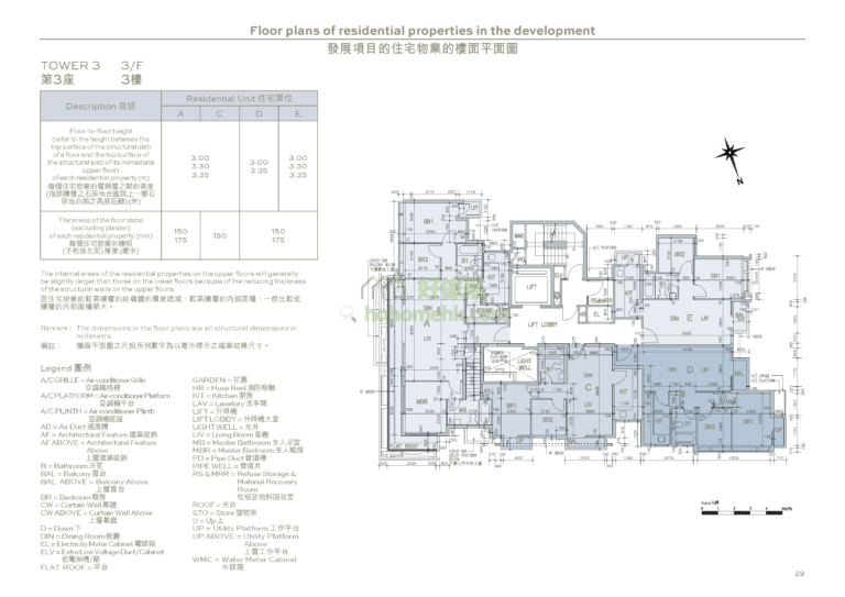 柏喬 THE PARKHILL 3座 平面圖