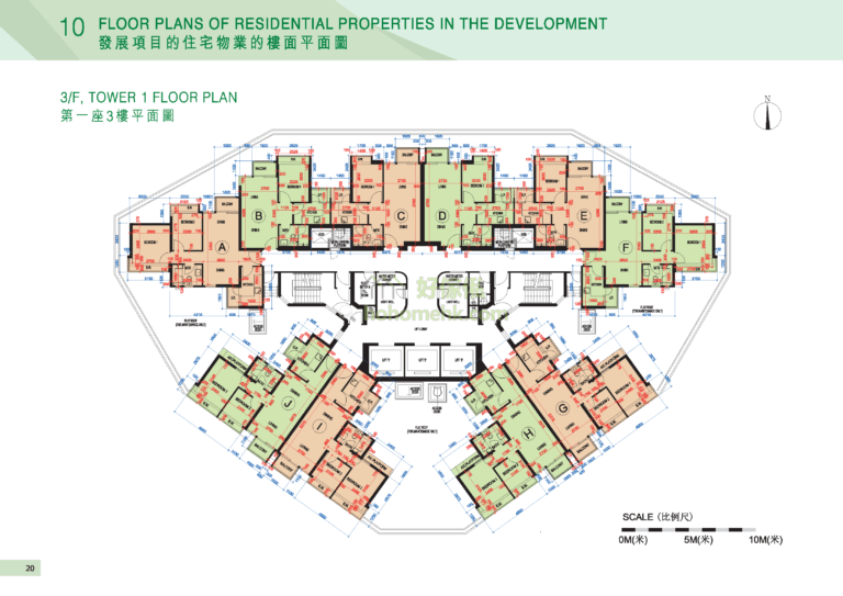 綠悠雅苑 GREENVIEW VILLA 1座 平面圖