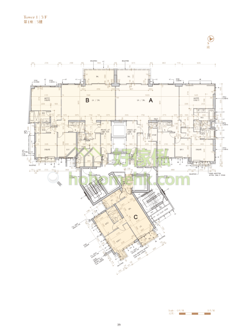 ST. GEORGE'S MANSIONS 1座 平面圖