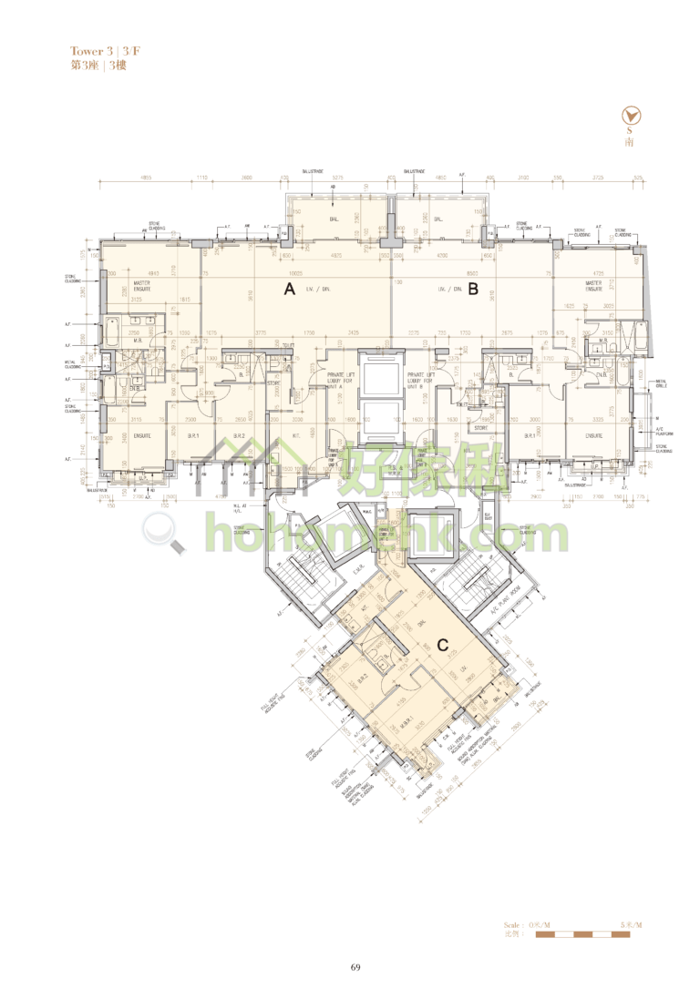 ST. GEORGE'S MANSIONS 3座 平面圖