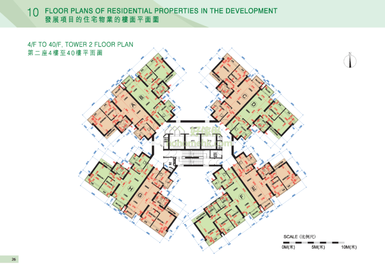 綠悠雅苑 GREENVIEW VILLA 2座 平面圖