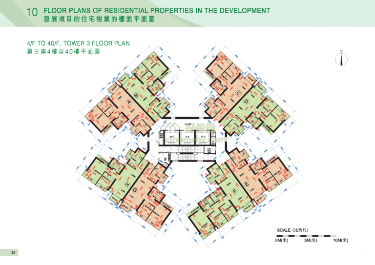 綠悠雅苑 GREENVIEW VILLA 3座 平面圖