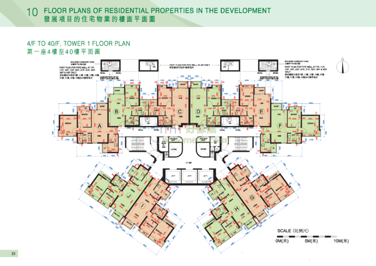 綠悠雅苑 GREENVIEW VILLA 1座 平面圖