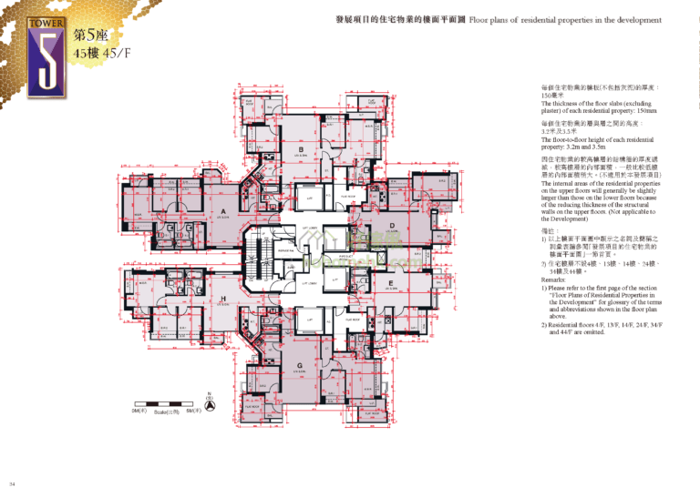 峻瀅 THE BEAUMOUNT 5座 平面圖