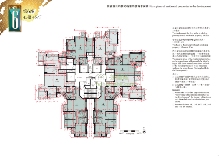 峻瀅 THE BEAUMOUNT 6座 平面圖