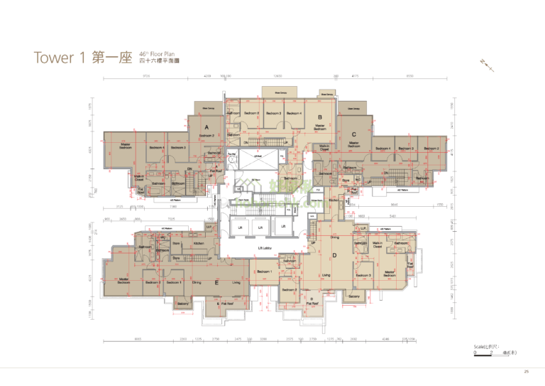 溱岸8號 THE RIVERPARK 1座 平面圖