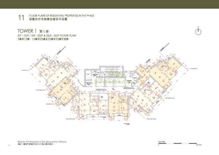 朗城滙 SOL CITY 1座 平面圖