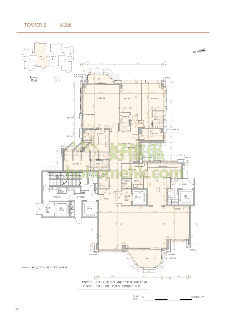 深水灣徑8號 8 Deep Water Bay Drive 2座 平面圖