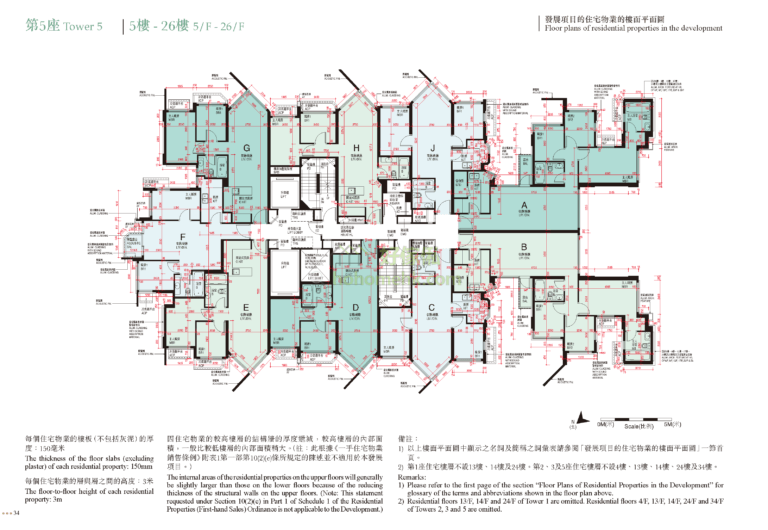 愛海頌 SEASIDE SONATA 5座 平面圖