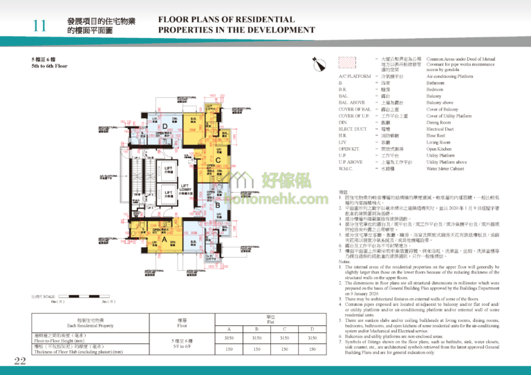 半山捌號 CENTRAL 8 平面圖