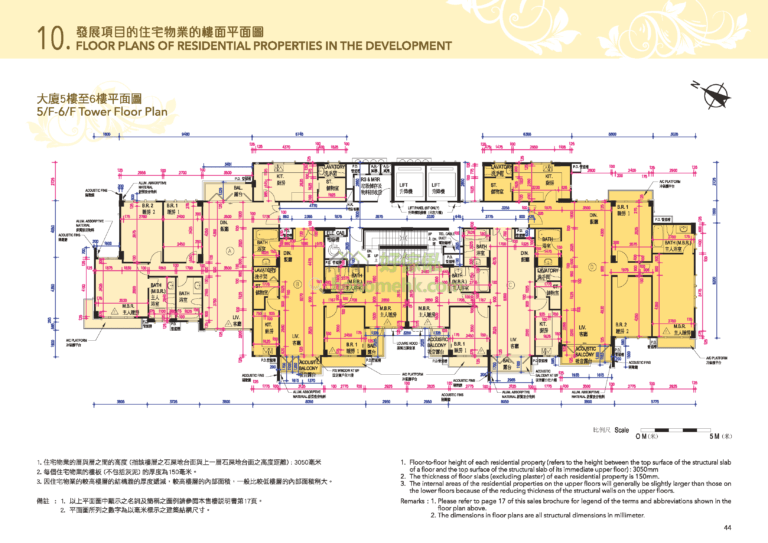 帝灣居 ROYAL COVE 1座 平面圖