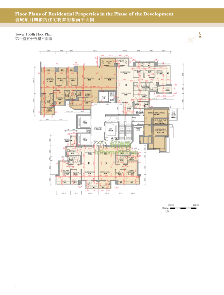 御龍山 THE PALAZZO 第二期 第1座 平面圖