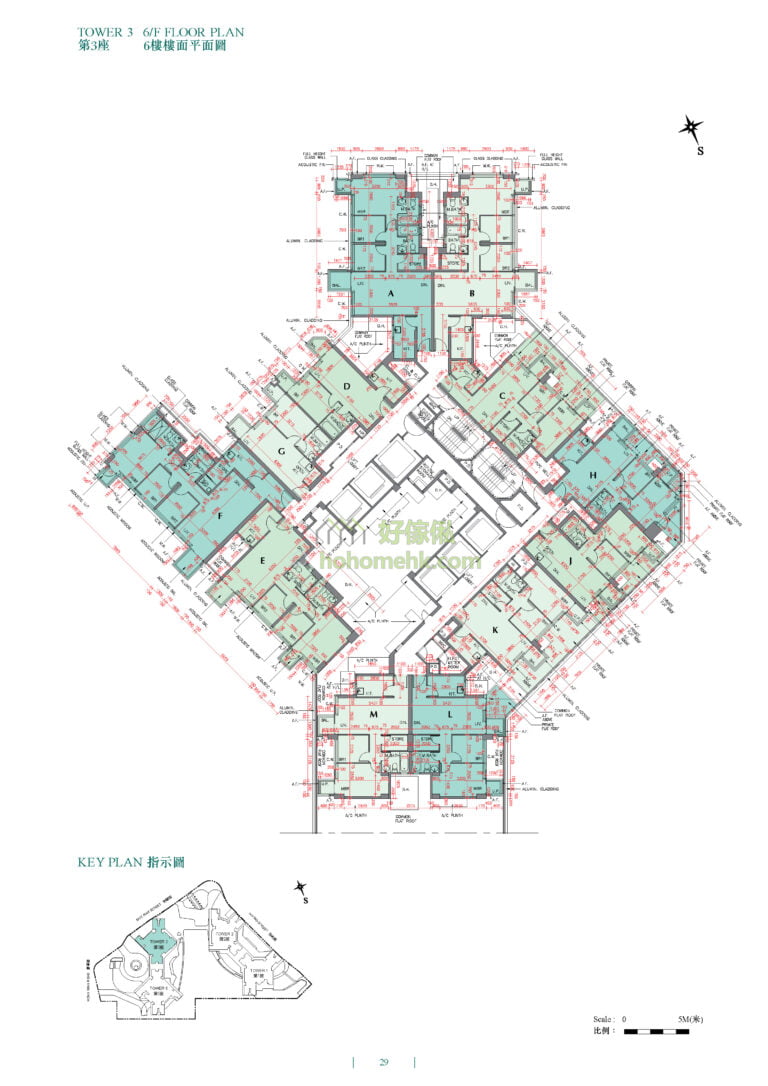 凱滙 GRAND CENTRAL 第2期 第3座 平面圖