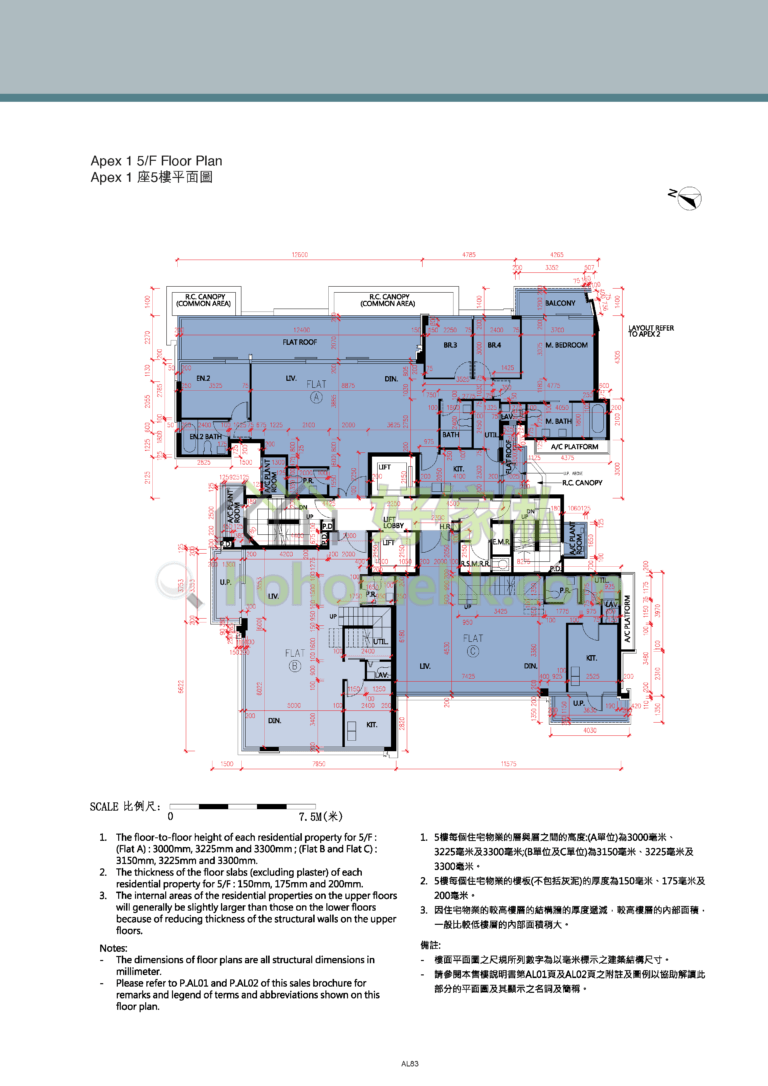 雲端 ST MORITZ APEX 1座 平面圖