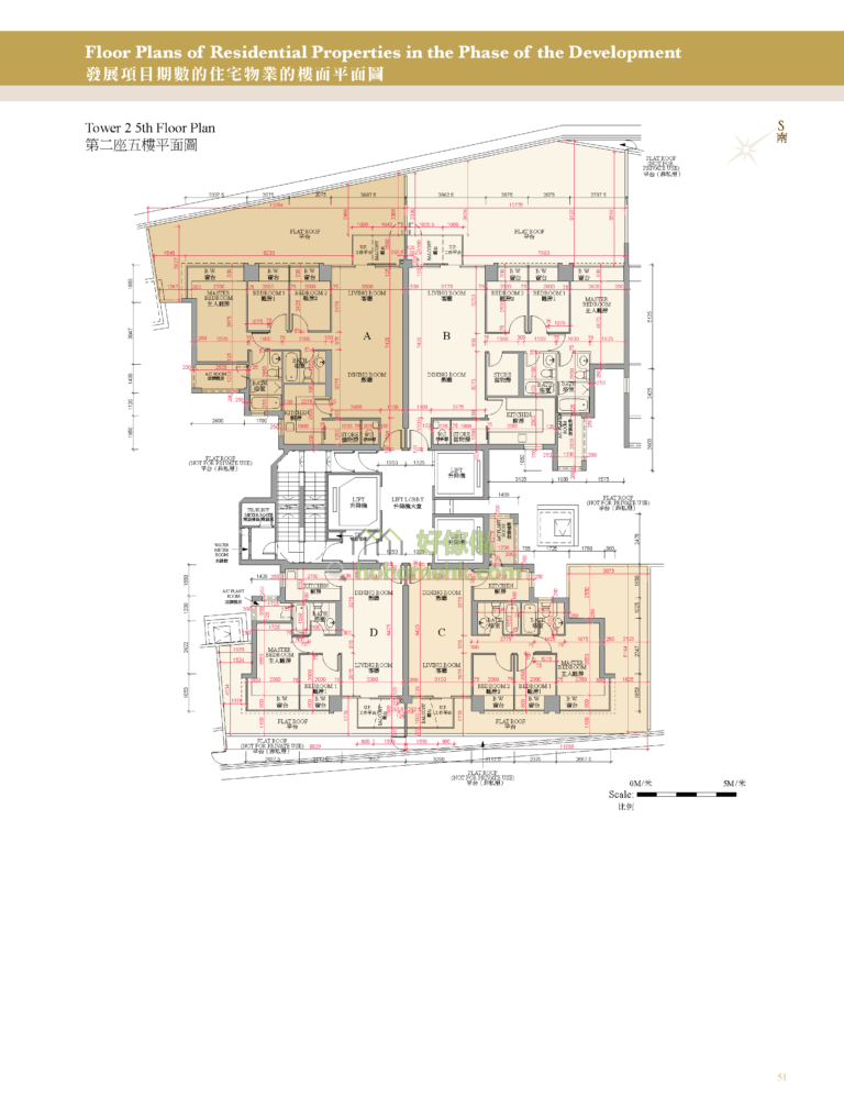 御龍山 THE PALAZZO 第二期 第2座 平面圖