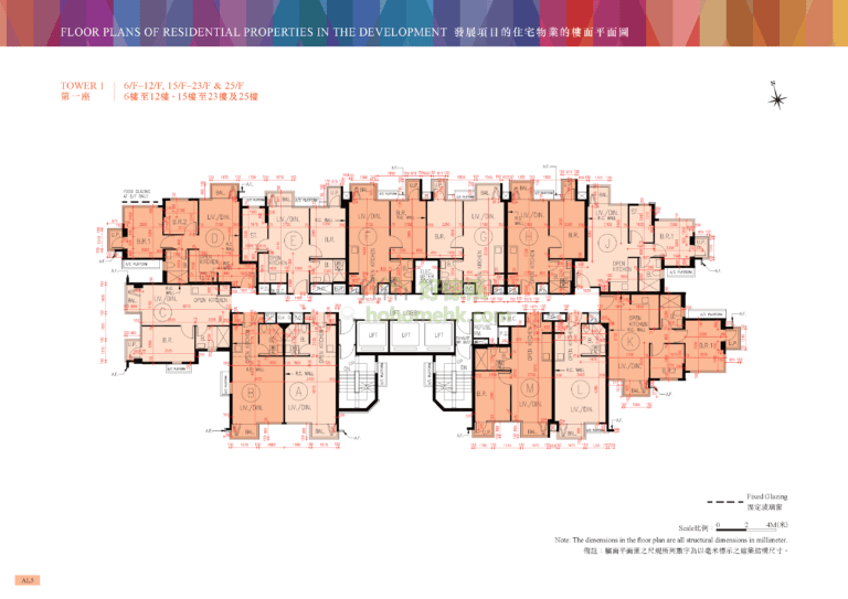映御 TWIN REGENCY 1座 平面圖