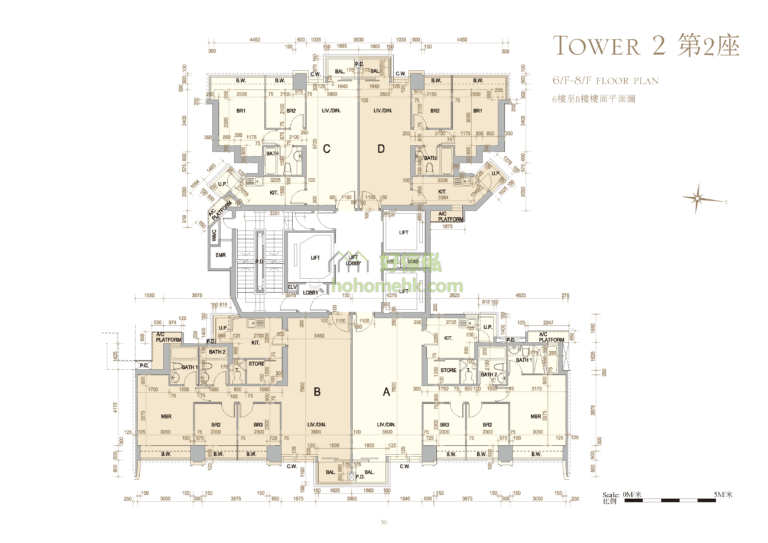 御金.國峯 THE CORONATION 2座 平面圖