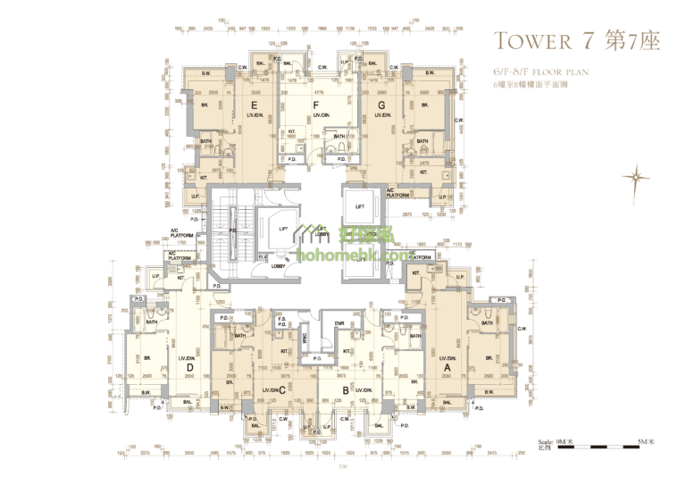 御金.國峯 THE CORONATION 7座 平面圖