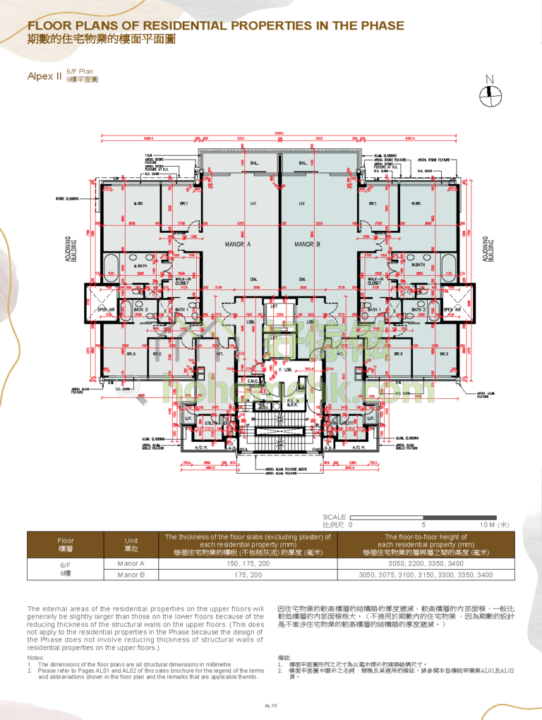 CENTRAL PEAK 1期 ALPEX 2 平面圖