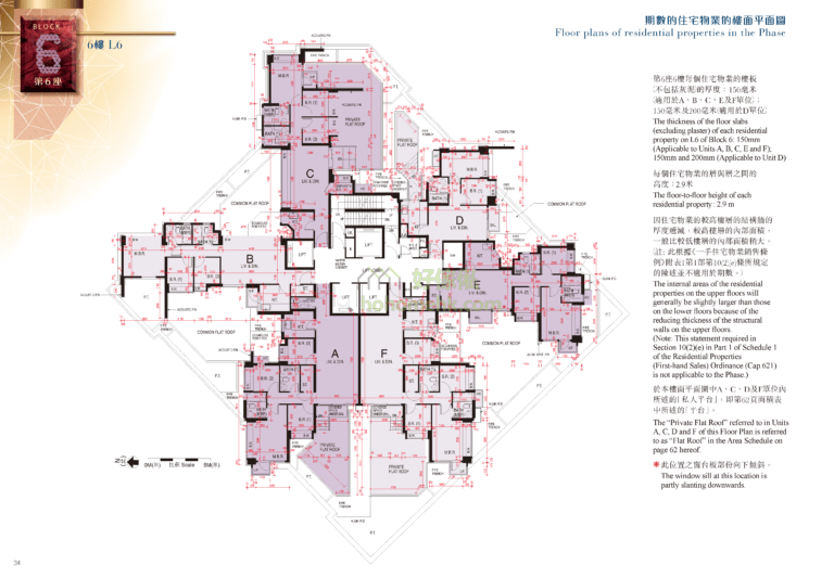 環宇海灣 CITY POINT 2期 6座 平面圖