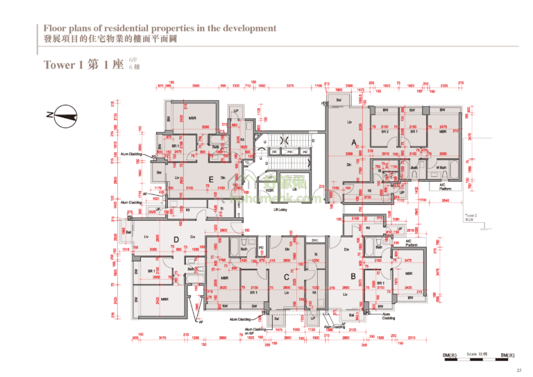 蔚林 THE WOODSIDE 1座 平面圖