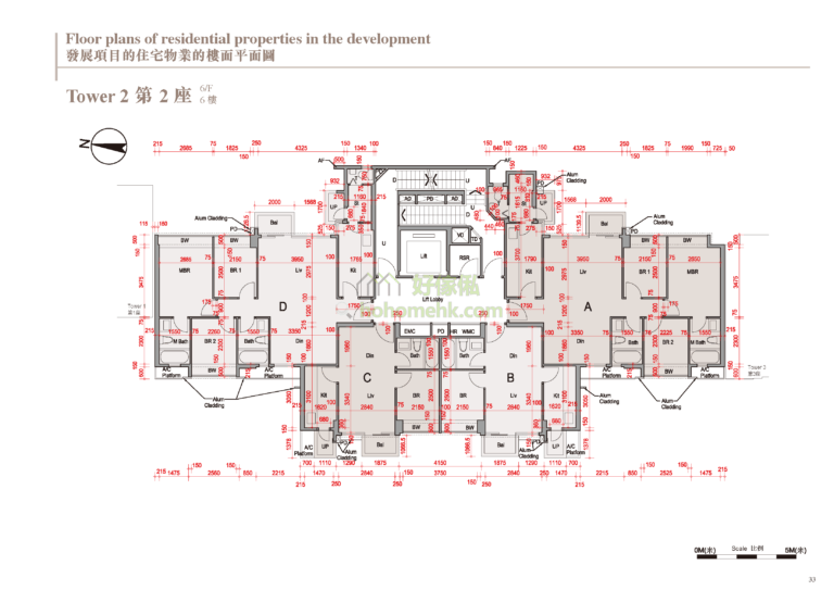 蔚林 THE WOODSIDE 2座 平面圖