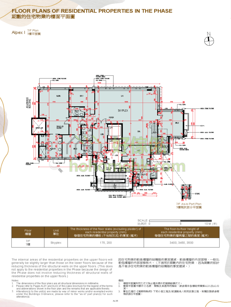 CENTRAL PEAK 1期 ALPEX 1 平面圖
