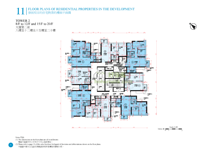 啟德 1 號 (I) ONE KAI TAK (I) 大廈2座 平面圖