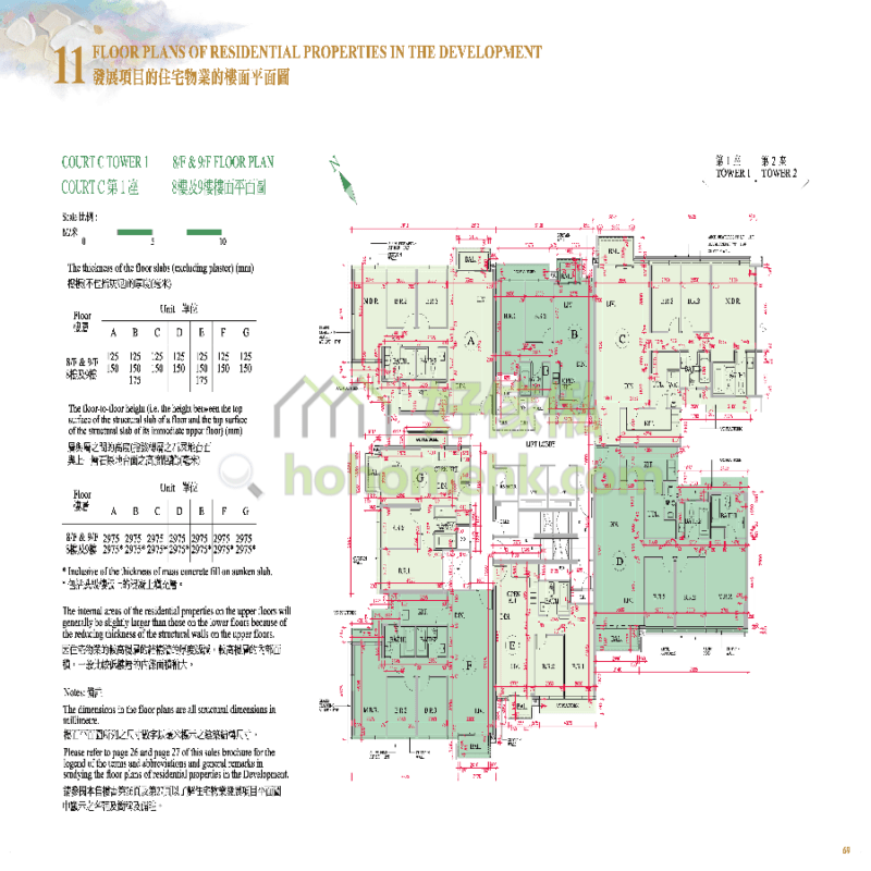 海日灣 THE HORIZON COURT C 1座 平面圖