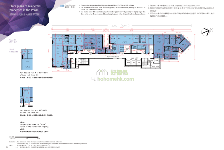 天璽 THE CULLINAN 20座 平面圖