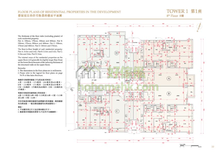 賢文禮士 PARC INVERNESS 1座 平面圖