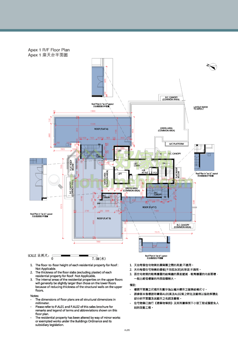 雲端 ST MORITZ APEX 1座 平面圖