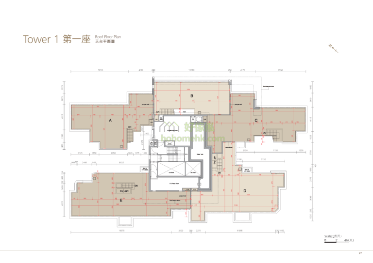 溱岸8號 THE RIVERPARK 1座 平面圖