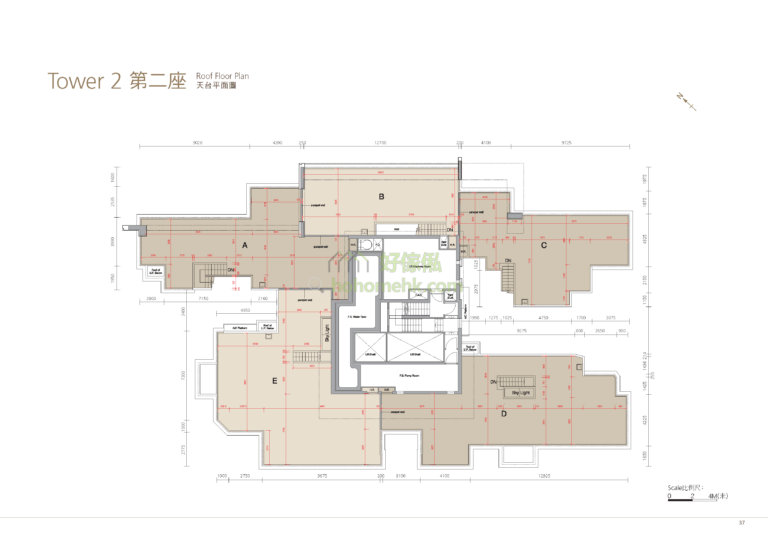 溱岸8號 THE RIVERPARK 2座 平面圖