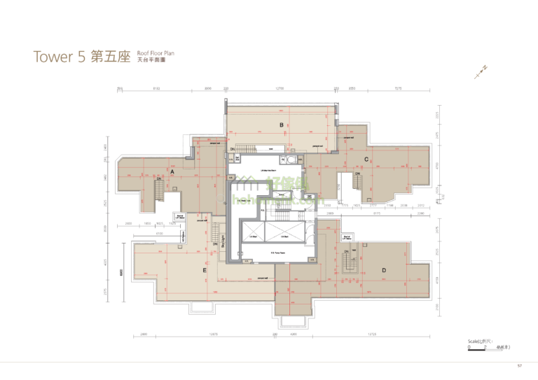 溱岸8號 THE RIVERPARK 5座 平面圖