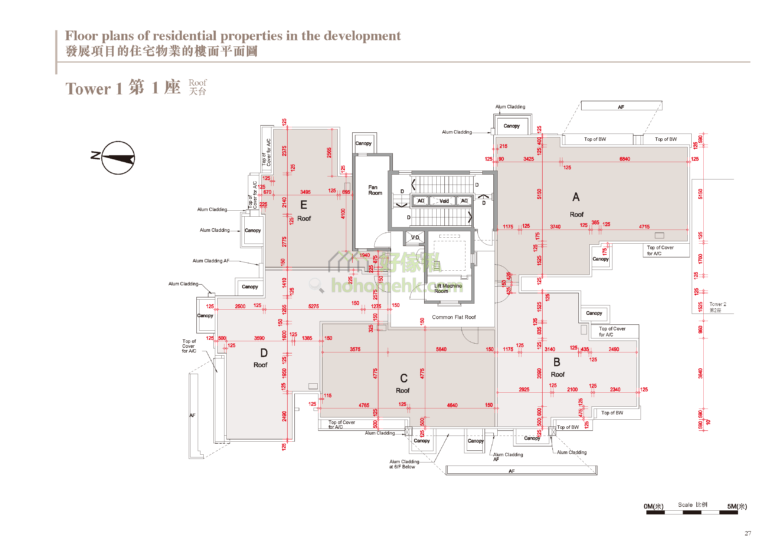 蔚林 THE WOODSIDE 1座 平面圖