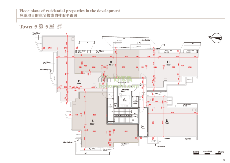 蔚林 THE WOODSIDE 5座 平面圖