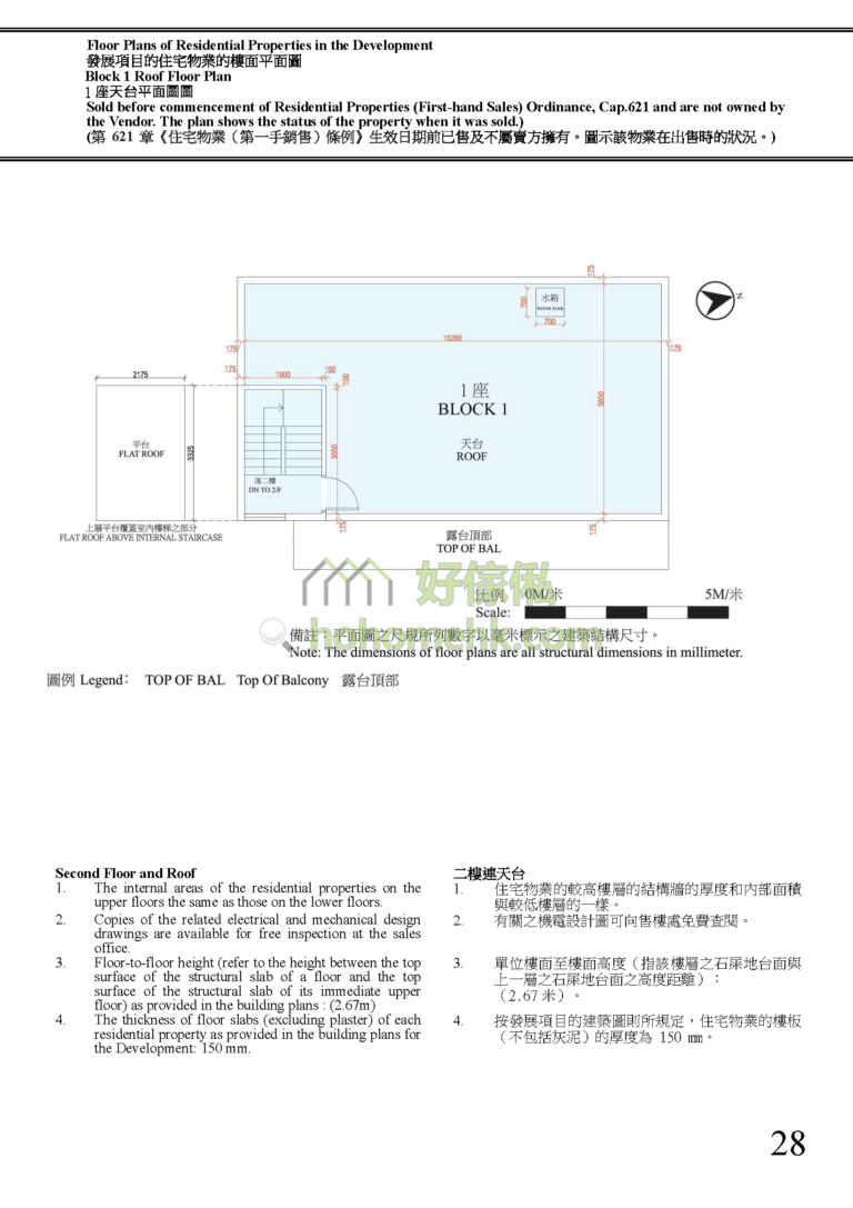 富逸天峰 SKY BLUE 1座 平面圖