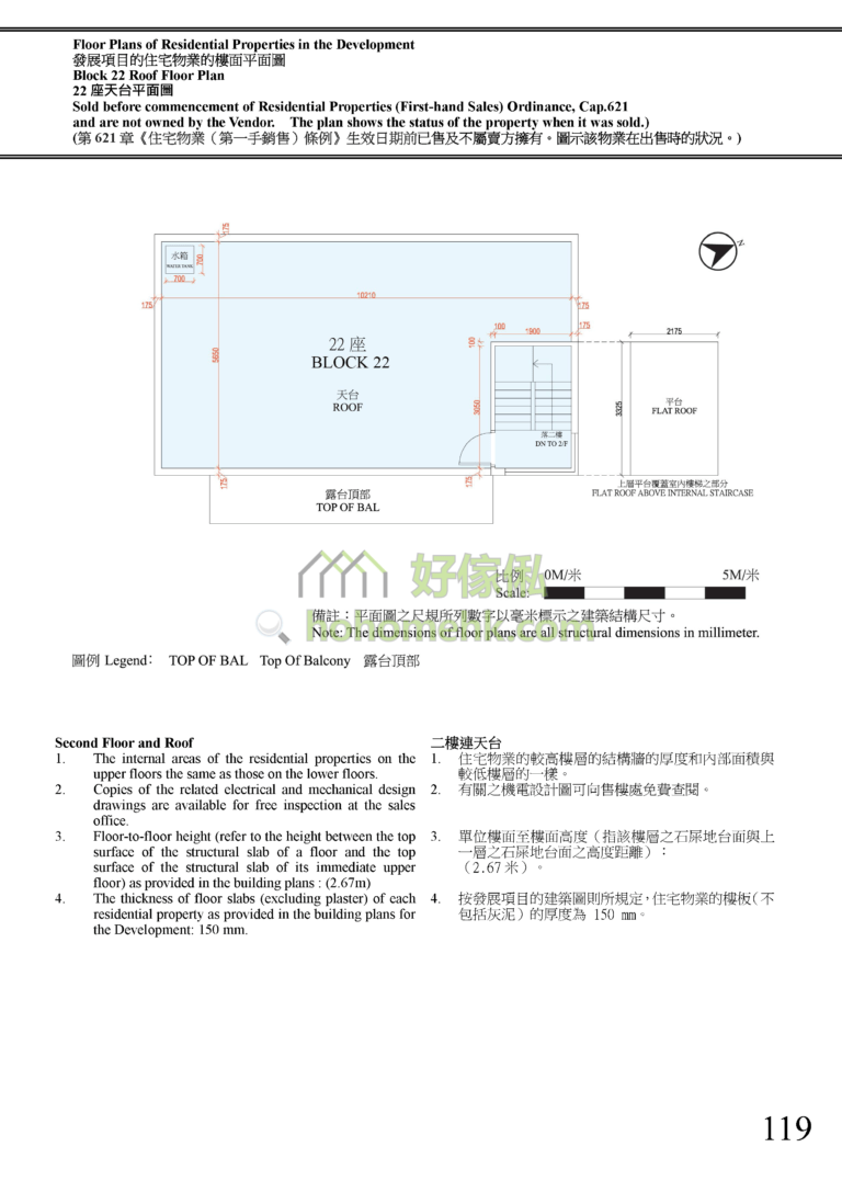 富逸天峰 SKY BLUE 22座 平面圖