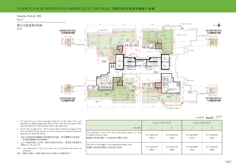 峻巒發展項目 PARK VISTA DEVELOPMENT 1A期 10座 平面圖