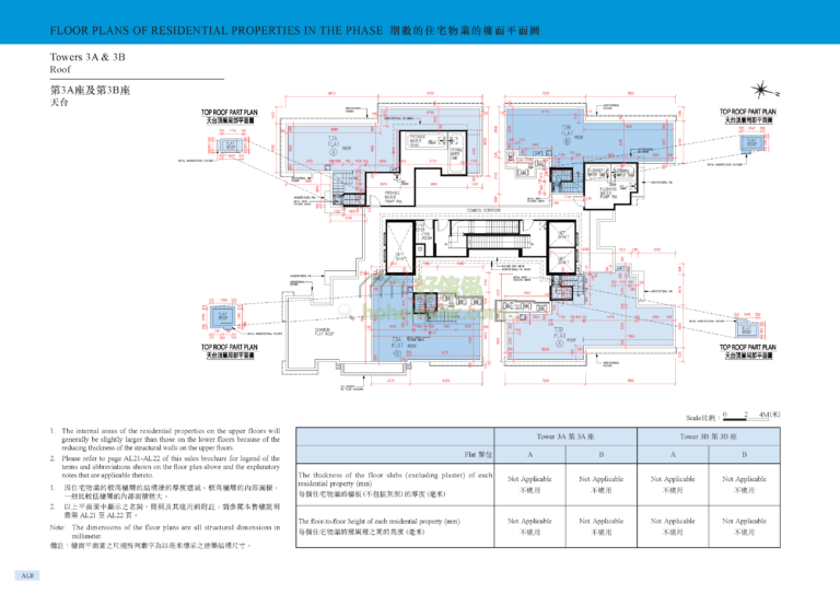 峻巒發展項目 PARK VISTA DEVELOPMENT 1B期 3座 平面圖
